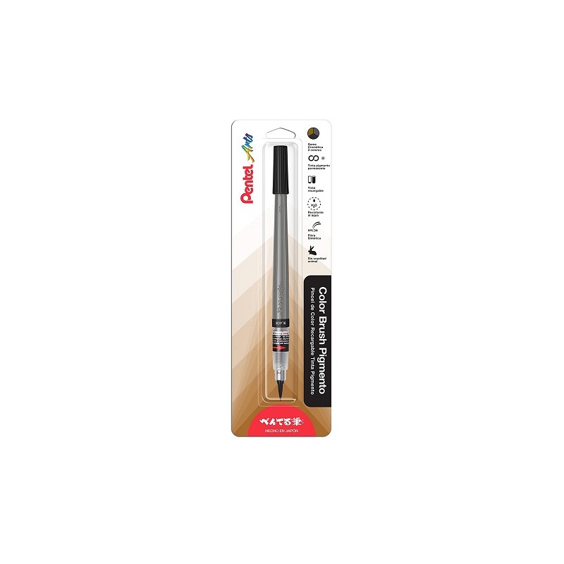 PINCEL RECARGABLE TINTA PIGMENTO-PENTEL-PINCEL