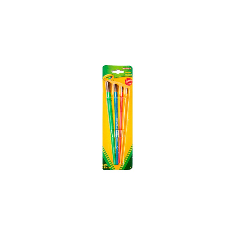 PINCEL ESCOLAR 4PZ-CRAYOLA-PINCEL