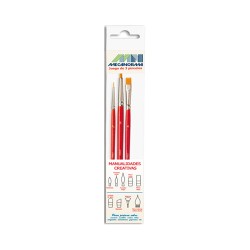PINCEL REDONDO # 2 / 5 Y PLANO # 4 - 3PZ-MECANORMA-PINCEL