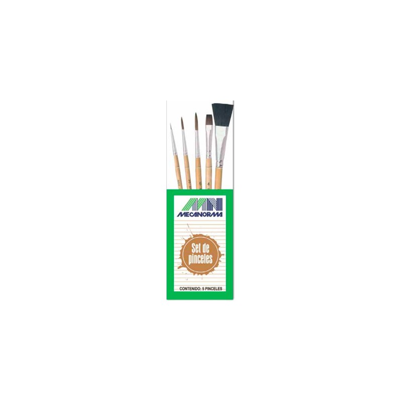 PINCEL PELO DE CAMELLO  DIAMOND  3 RDO (NO. 3/0,3 Y 6) , PLANO NO.4 Y BROCHA 5/8 -MECANORMA-PINCEL