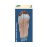 PINCELES PLANOS SINTETICOS 12PZ-MECANORMA-PINCEL