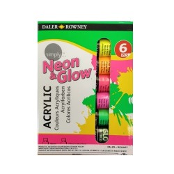 PINTURA ACRILICA NEON 12ML 6PZ-DALER ROWNEY-PINTURA ACRILICA/GOUACHE