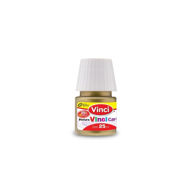 PINTURA CARTEL METALICA 25ML-VINCI-PINTURA ESCOLAR