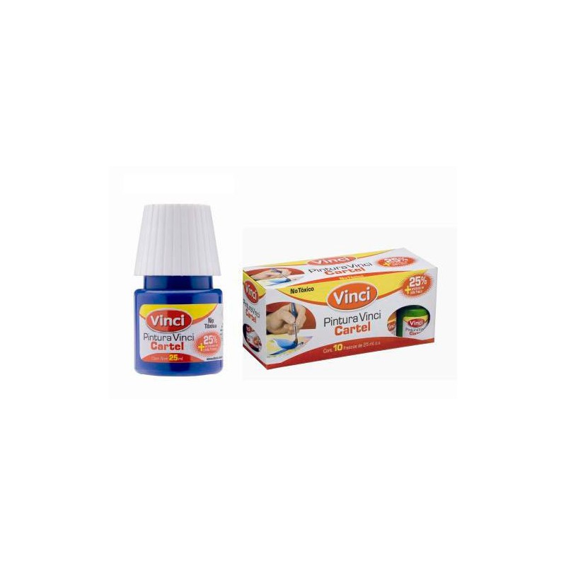 PINTURA CARTEL VINCI 25ML-VINCI-PINTURA ESCOLAR