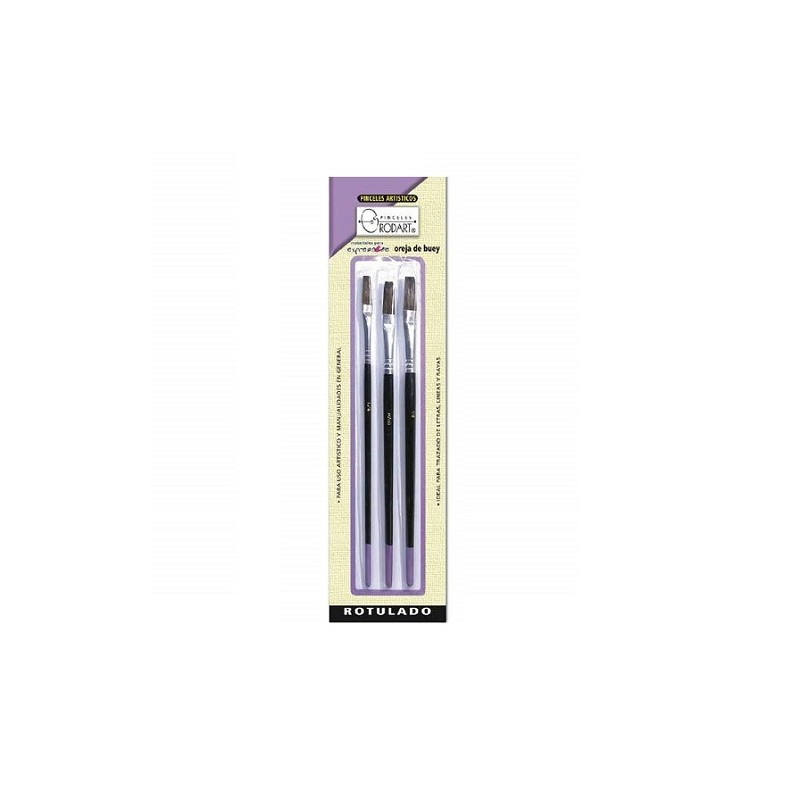PINCELES SURTIDOS ROTULADO ISEMARF LILA 3PZ-RODART-PINCEL