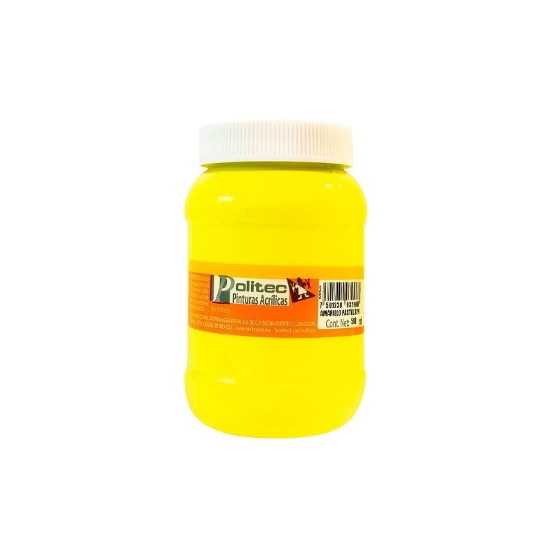 PINTURA ACRILICA 500ML-POLITEC-PINTURA ESCOLAR