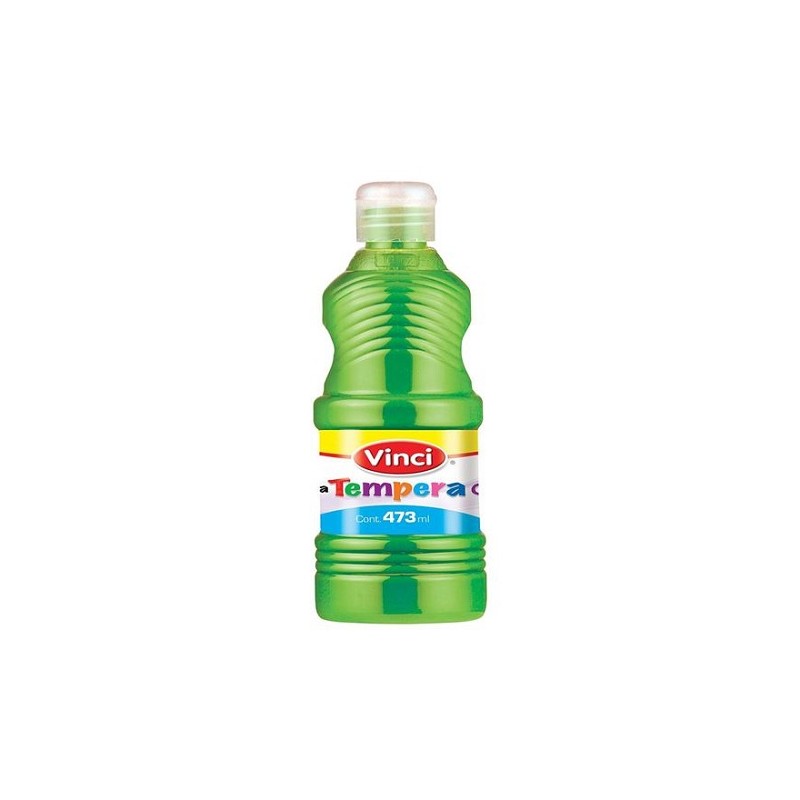 PINTURA TEMPERA 473 ML FLOURESCENTE-VINCI-PINTURA ESCOLAR