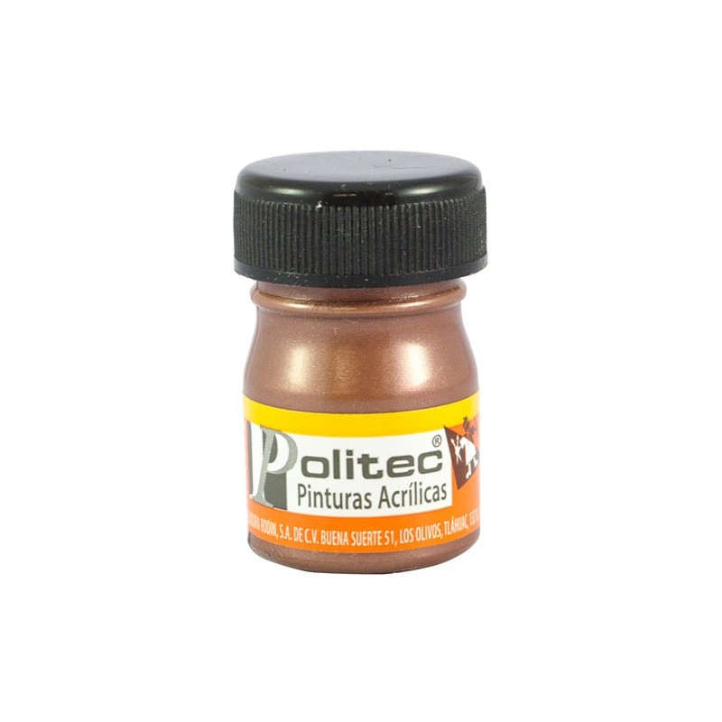 PINTURA ACRILICA METALICA 20ML -POLITEC-PINTURA ESCOLAR