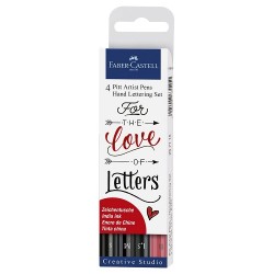 PITT ARTIST PEN LETTERING LOVE 4PZS-FABER CASTELL-ROTULADOR