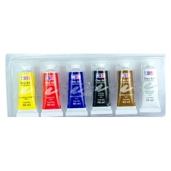 SET PINTURA OLEO T-14 ATL 6PZ  M3 C/ACCESORIOS 673-RODIN-PINTURA AL OLEO