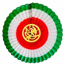 ROSETA ARTESANAL 2 TRICOLOR EXTRA GRANDE-ARTEMEX-ADORNO