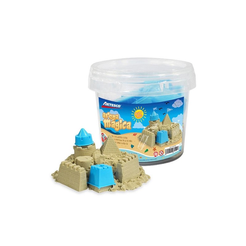 ARENA MAGICA CUBETA CON 500G-ARTESCO-JUGUETE