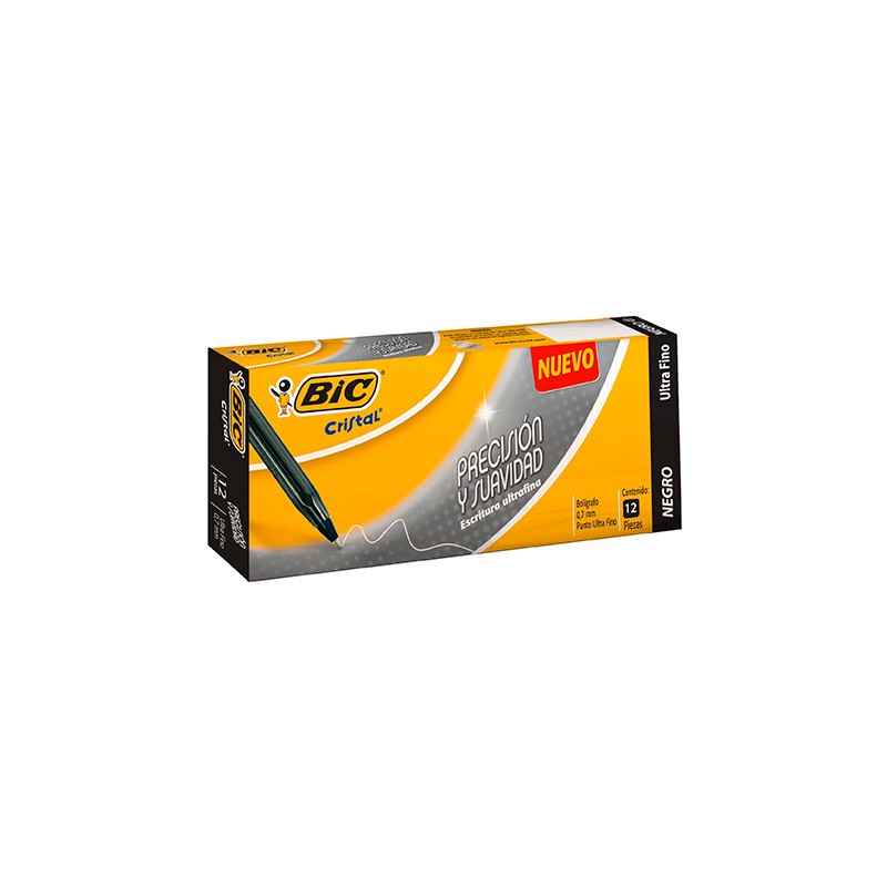 BOLIGRAFO CRISTAL PRECISION PUNTO ULTRA FINO 0.7MM 12PZ-BIC-BOLIGRAFO