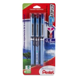 BOLIGRAFO ENERGEL PUNTO FINO 3PZ-PENTEL-BOLIGRAFO