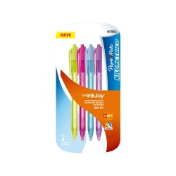 BOLIGRAFO KILOMETRICO 100RT FASHION P/MEDIANO SURT 4PZ-PAPER MATE-BOLIGRAFO