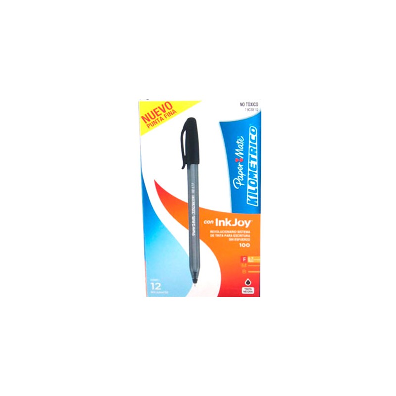 BOLIGRAFO KILOMETRICO PUNTO FINO 12PZ-PAPER MATE-BOLIGRAFO