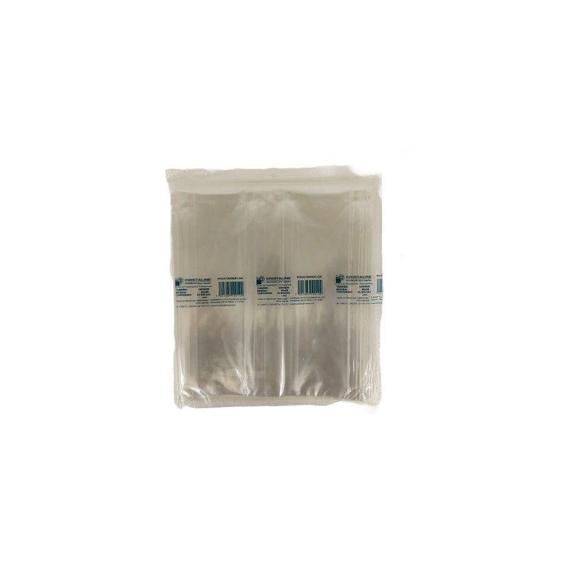 BOLSA PARA REGALO CELOFAN TRANSPARENTE 48X68CM 25PZ-CRISTALINE-BOLSA/CAJA DE REGALO