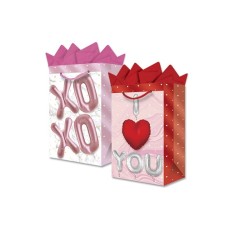 BOLSA PARA REGALO CHICA SAN VALENTIN C/A 22.5X14X7.5CM-GRANMARK-BOLSA/CAJA DE REGALO