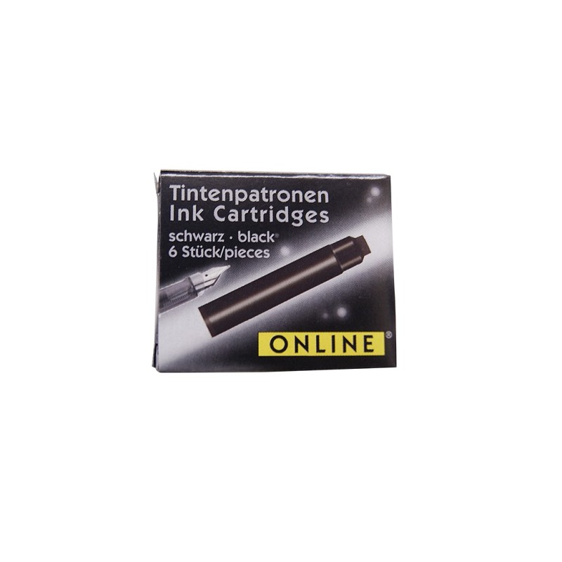 CARTUCHO PARA PLUMA FUENTE 6PZ-JISS-TINTA P/ESTILOGRAFO