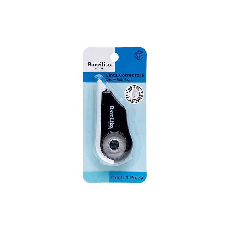 CORRECTOR CINTA 12M X 5MM -BARRILITO-CORRECTOR