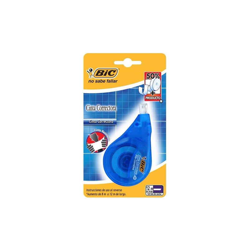 CORRECTOR CINTA 4.2MMX12M-BIC-CORRECTOR