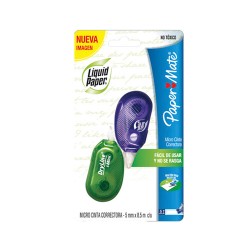 CORRECTOR CINTA I-MICRO LIQUID PAPER 2PZ-LIQUID PAPER-CORRECTOR
