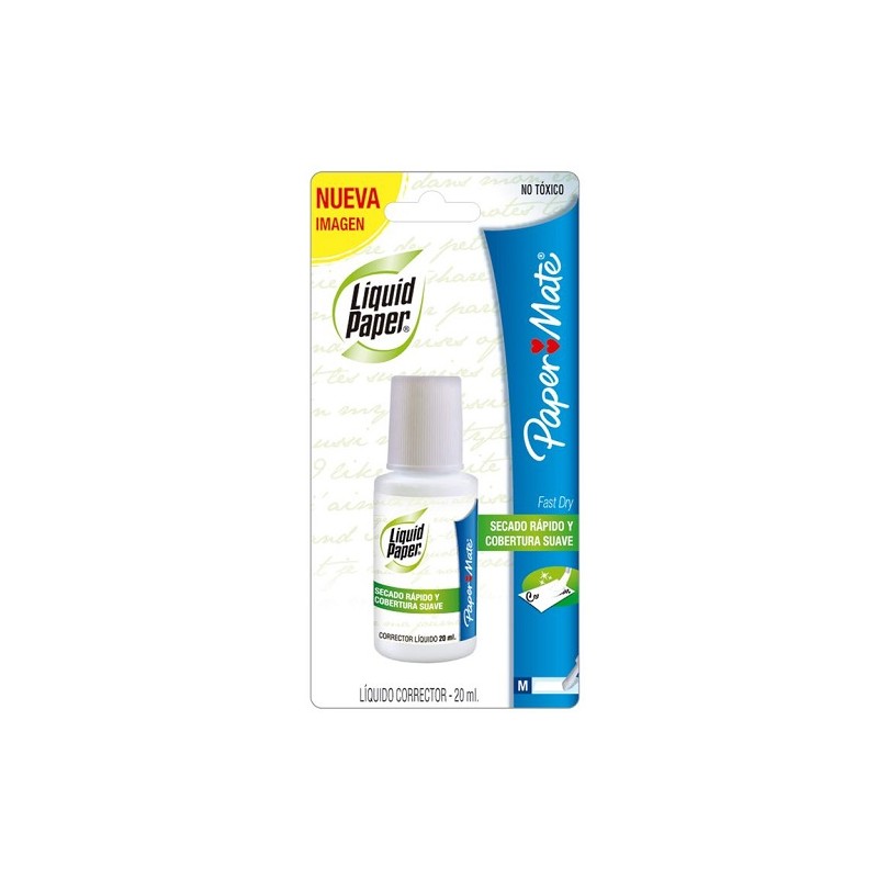 CORRECTOR LIQUIDO LIQUID PAPER 20ML-PAPER MATE-CORRECTOR