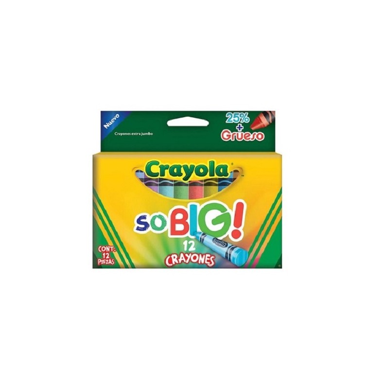 CRAYON CERA EXTRA JUMBO 12PZ-CRAYOLA-CRAYONES