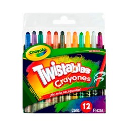 CRAYON CERA MINI TWIST 12PZ-CRAYOLA-CRAYONES