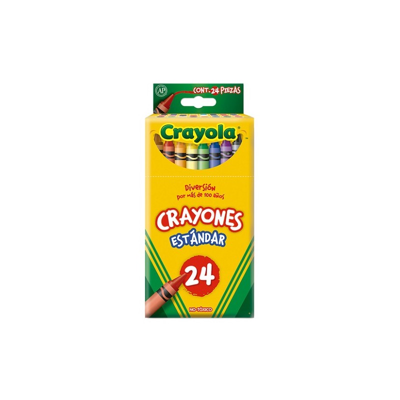 CRAYON CERA REDONDO 24PZ-CRAYOLA-CRAYONES