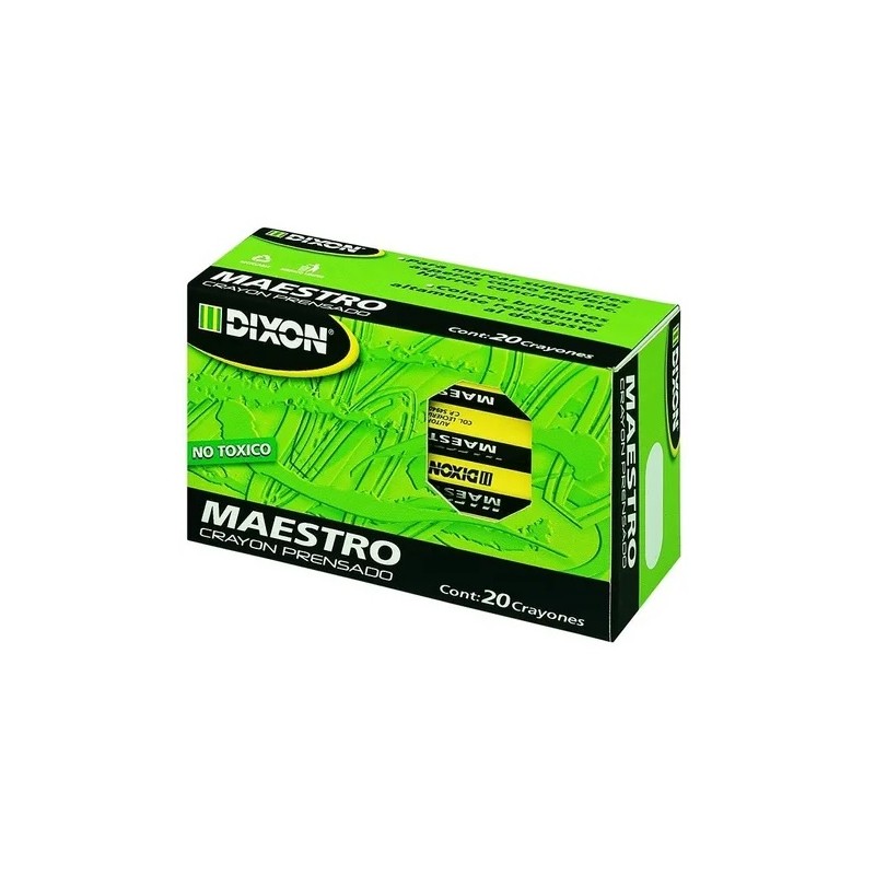 CRAYON PRENSADO MAESTRO 20PZ-DIXON-CRAYONES
