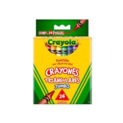 CRAYON TRIANGULAR JUMBO 24PZ-CRAYOLA-CRAYONES