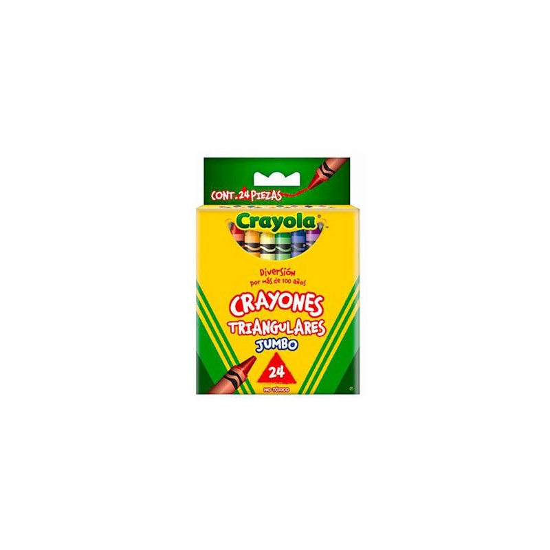 CRAYON TRIANGULAR JUMBO 24PZ-CRAYOLA-CRAYONES