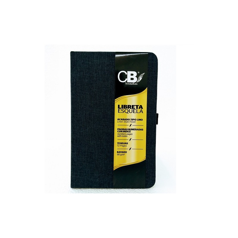 CUADERNO EJECUTIVO ESQUELA GRIS RAYA 72H -CBI LIBRETAS-BLOCK O CUADERNOS