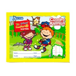 CUADERNO ITALIANO COSIDO MI PRIMER CUADERNO CUADRO ALEMAN 72H-NORMA-BLOCK O CUADERNOS