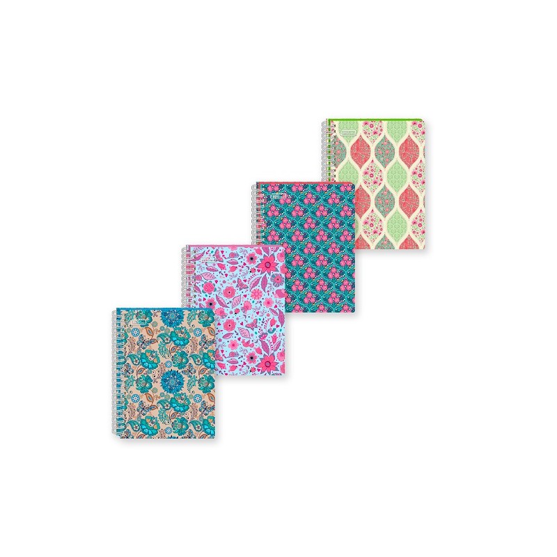 CUADERNO PROFESIONAL FLORAL 100H-PRINTAFORM-BLOCK O CUADERNOS
