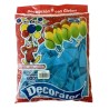 GLOBO DECORATOR #12 AZUL CIELO 100PZ-PAYASO-GLOBO