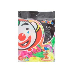 GLOBO NEON NO.10 100PZ-PAYASO-GLOBO