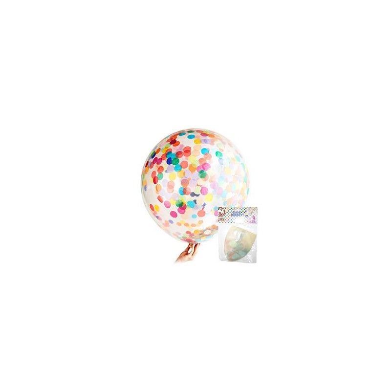 GLOBO NO 36 TRANSPARENTE-PAYASO-GLOBO