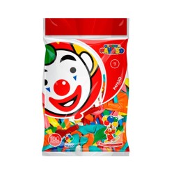 GLOBO REDONDO NO.9 SURTIDO 100PZ-PAYASO-GLOBO
