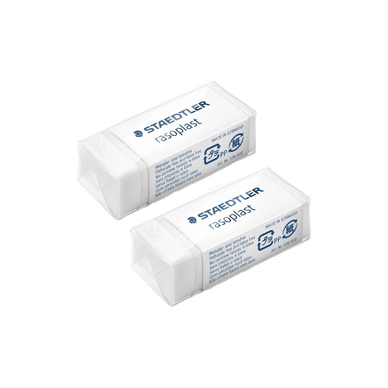 GOMA RASOPLAST PARA GRAFITO SINTETICA 2PZ-STAEDTLER-GOMA