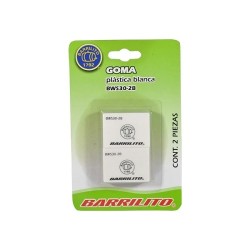 GOMA BLANCA SINTETICA 2PZ-BARRILITO-GOMA