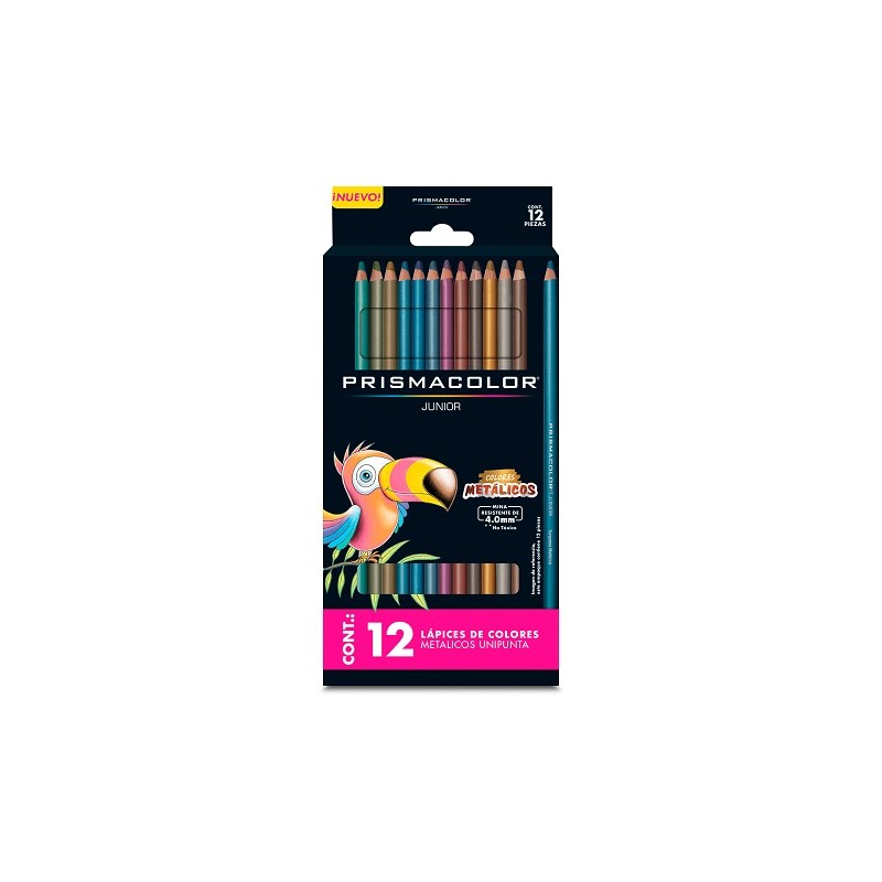 LAPICES DE COLORES PRISMACOLOR JR 12 PIEZAS-PRISMACOLOR-LAPIZ D/COLOR ESCO.