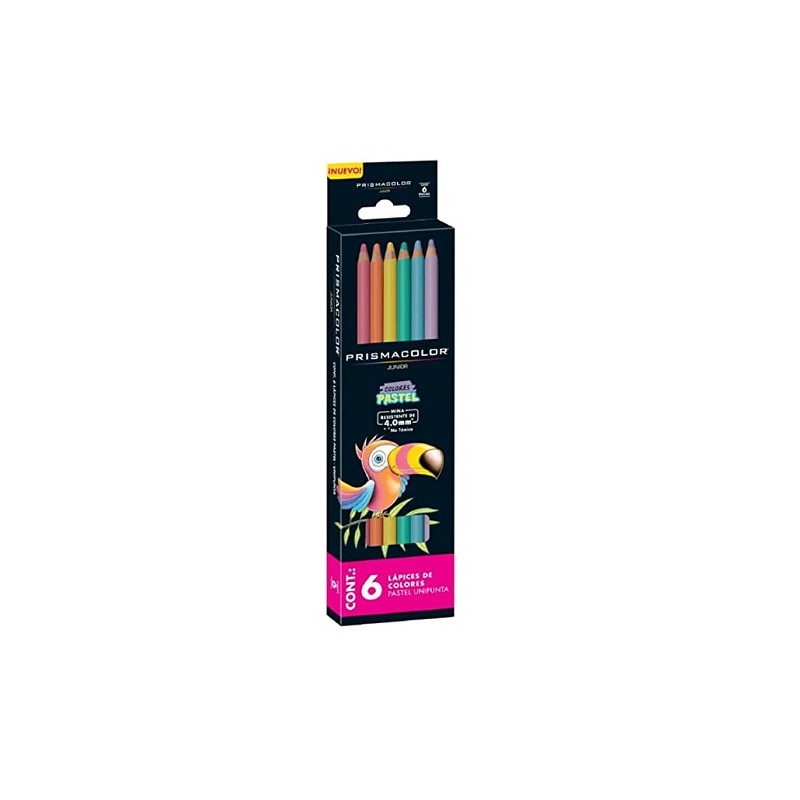 LAPICES DE COLORES PRISMACOLOR JR 6 PIEZAS-PRISMACOLOR-LAPIZ D/COLOR ESCO.