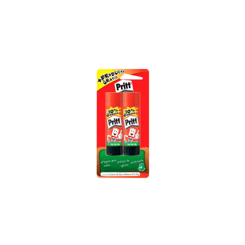 LAPIZ ADHESIVO 22G 2PZ-PRITT-PEGAMENTO