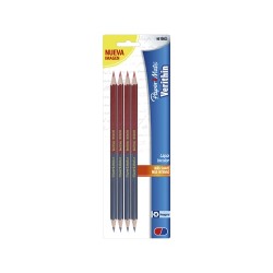 LAPIZ BICOLOR HEXAG VERITHIN 4PZ-PAPER MATE-LAPIZ