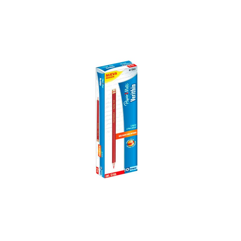 LAPIZ CHECADOR VERITHIN 12PZ-PAPER MATE-LAPIZ