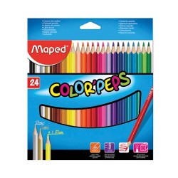LAPIZ DE COLOR COLOR PEPS 24PZ-MAPED-LAPIZ D/COLOR ESCO.