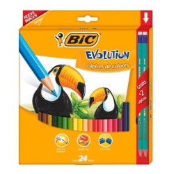 LAPIZ DE COLOR EVOLUTION 24 PZ-BIC-LAPIZ D/COLOR ESCO.