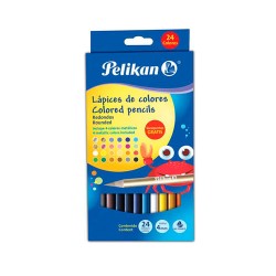 LAPIZ DE COLOR LARGO 24PZ-PELIKAN-LAPIZ D/COLOR ESCO.